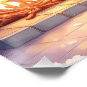 Festive Fireplace Boxer Christmas Art Perfect Poster (Hoek)