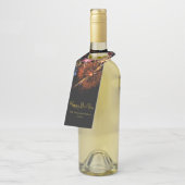 Festive Fireworks Happy New Year Flessenhanger (Schuin)