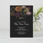 Festive Fireworks - Uitnodiging nieuwjaarspartij (Staand voorkant)