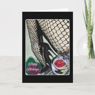 'Festive Fishnets' Schilderij op een Bedankkaart