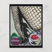 'Festive Fishnets' Schilderij op een Briefkaart (Voorkant)