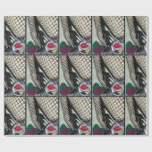 'Festive Fishnets' Schilderij op een Cadeaupapier (Vlak)