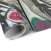 'Festive Fishnets' Schilderij op een Cadeaupapier (Rol Hoek)