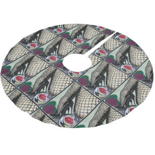 'Festive Fishnets' Schilderij op een Kerstboom Rok