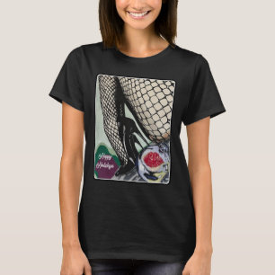 'Festive Fishnets' Schilderij op een T-shirt