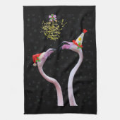 Festive Flamingos Kitchen Towel Theedoek (Verticaal)