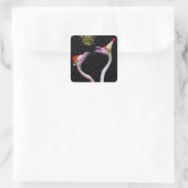 Festive Flamingos Sticker (Tas)
