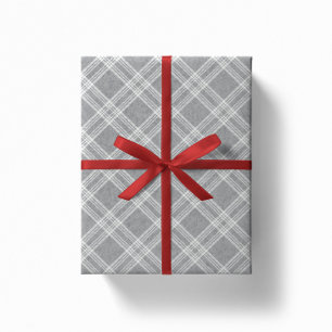 Festive flannel plaid wrapment paper - sneeuwvlokk