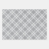 Festive flannel plaid wrapment paper - sneeuwvlokk (Voorkant)