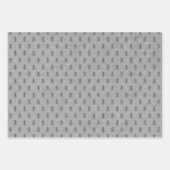 Festive flannel plaid wrapting paper - houtskool (Voorkant 2)