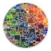 Festive Floating Tile Artwork Keramische Knop (Voorkant)