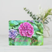 Festive Floral Thank You  Bedankkaart (Staand voorkant)