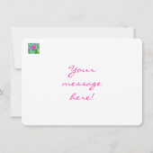 Festive Floral Thank You  Bedankkaart (Achterkant)