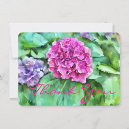 Festive Floral Thank You  Bedankkaart