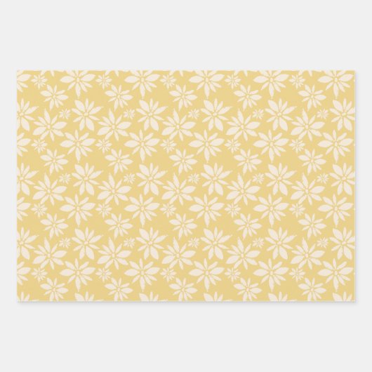 Festive Floral Wrapping Paper Flat Sheet Set 3 (Voorkant 2)
