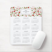 Festive Florals Yarly Calendar Mousepad Muismat (Met muis)