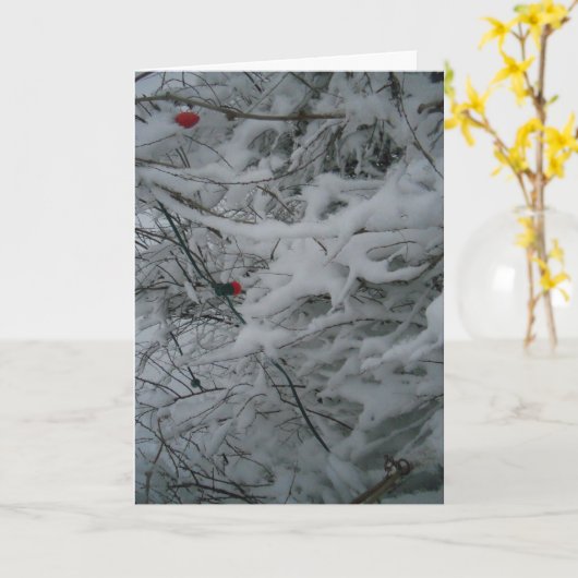 "Festive Fluffed" kerstKaart Kaart (Gele Bloem)