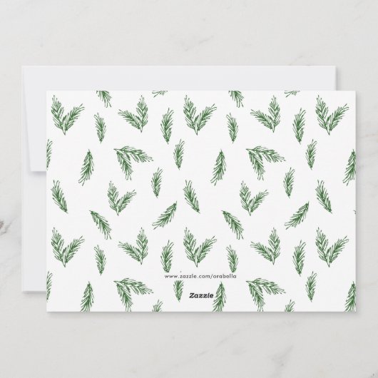 Festive Focus | 5x7 Horizontaal Sinaasappel | Feestdagenkaart (Achterkant)