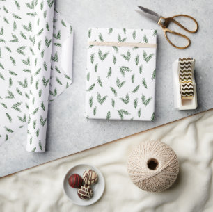 Festive Focus   Diep (donker) groen pijngift-omhul Cadeaupapier