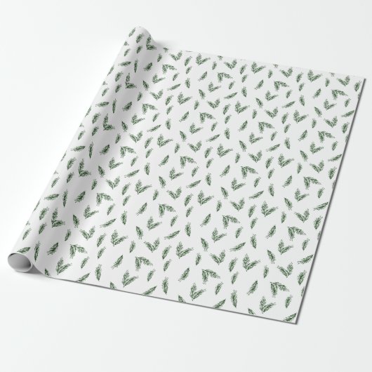 Festive Focus | Diep (donker) groen pijngiftafval Cadeaupapier (Uitgerold)