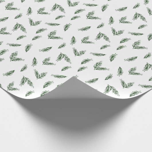 Festive Focus | Diep (donker) groen pijngiftafval Cadeaupapier (Hoek)