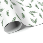 Festive Focus | Diep (donker) groen pijngiftafval Cadeaupapier (Rol Hoek)
