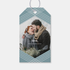 Festive Focus | Grijs blauw | Cadeaulabel