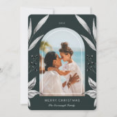 Festive Foliage Arch Photo Lijst Feestdagenkaart (Voorkant)