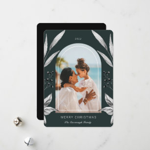 Festive Foliage Arch Photo Lijst Feestdagenkaart