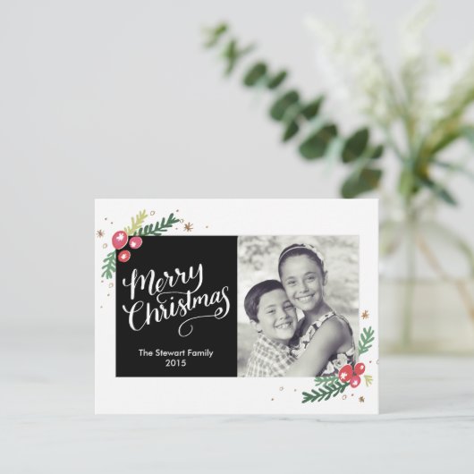 Festive Foliage Collectie Feestdagenkaart (Staand voorkant)