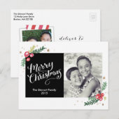 Festive Foliage Collectie Feestdagenkaart (Voorkant / Achterkant)