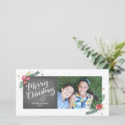 Festive Foliage Collectie Feestdagenkaart (Staand voorkant)
