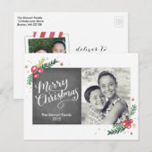 Festive Foliage Collectie Feestdagenkaart (Voorkant / Achterkant)