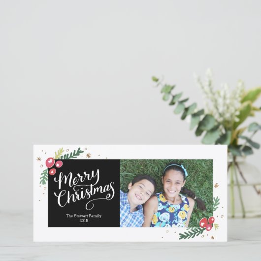 Festive Foliage Collectie Feestdagenkaart (Staand voorkant)