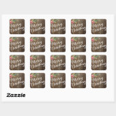 Festive Foliage Collectie Vierkante Sticker (Vel)