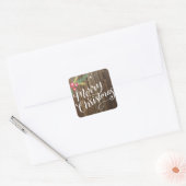 Festive Foliage Collectie Vierkante Sticker (Envelop)