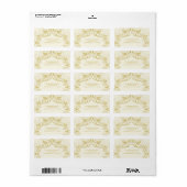 Festive Foliage Deco Lijst Holiday Adresetiketten Etiket (Full Sheet)