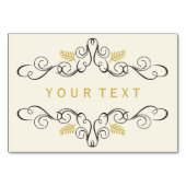 Festive Foliage Deco Lijst Holiday Food Table Sign Kaart (Achterkant)