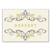 Festive Foliage Deco Lijst Holiday Food Table Sign Kaart (Voorkant)