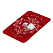 Festive Foliage Deco Lijst Holiday Foto Magnet Magneet (Linkerzijde)