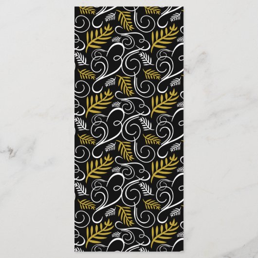 Festive Foliage  Deco Lijst Holiday Party Menu (Achterkant)