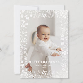 Festive Foliage Lijst Overlay - kerstfoto Feestdagenkaart