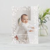 Festive Foliage Lijst Overlay - kerstfoto Feestdagenkaart (Staand voorkant)