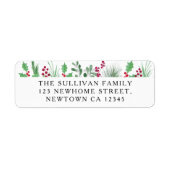 Festive Foliage Return Address Etiket (Voorkant)