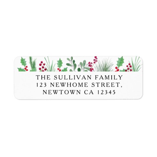 Festive Foliage Return Address Etiket (Voorkant)