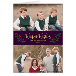 Festive Foliage Warm Wishes Holiday Foto