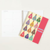 Festive Folk Art Ladies Daily Agenda Magenta 2026 (Display)