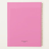 Festive Folk Art Ladies Daily Agenda Magenta 2026 (Achterkant)