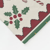 Festive Forest Christmas Throw Fleece Deken (Hoek)