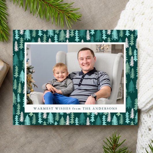 Festive Forest | Holiday-foto Briefkaart